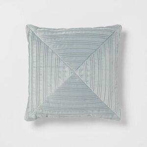 Threshold -  Luxe Velvet Pleated Pillow 18x18 OEKO-TE Teal